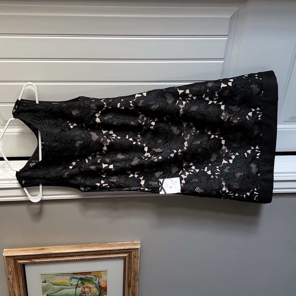 White House Black Market lace lined cocktail dress.